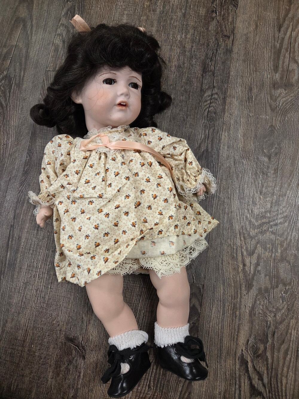 Geppeddo Ges-Gesch 18" Fully Bisque Porcelain Jointed Vintage Antique Doll NEW